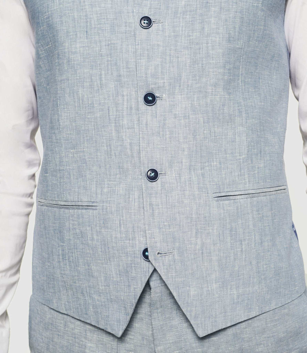 Gilet de cérémonie bleu ciel 