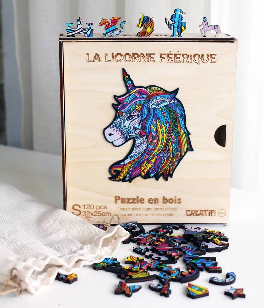 LA LICORNE FEERIQUE - PUZZLE EN BOIS