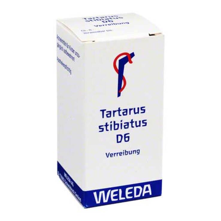 Tartarus stibiatus D 6 Trituration, 20 g