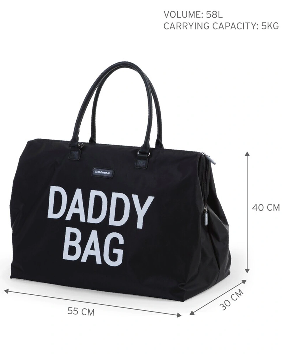 Wickeltasche DADDY BAG (55x30x40) in schwarz