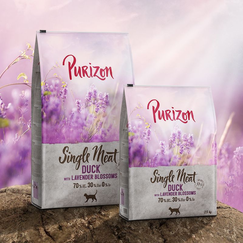 Purizon Single Meat canard, fleurs de lavande