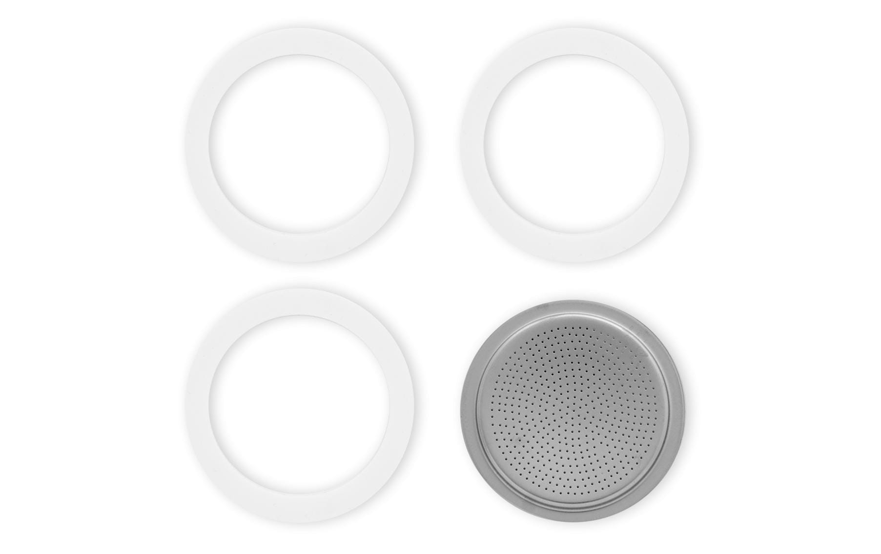 Dichtung & Filterplatte zu Bialetti Moka, 3-4 TassenEspressokocher Ersatzteile