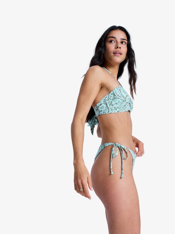 Wildside Paisley Tanga Bas de bikini échancré Vert Femme