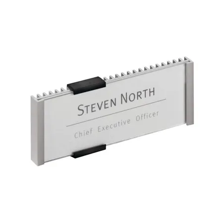 Durable 480023 Türschild Info Sign, 149 x 52,5 mm, metallic silber