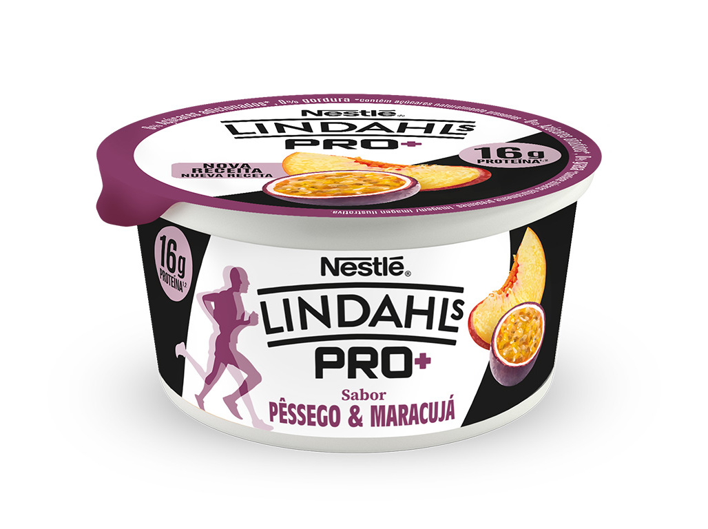 IOGURTE SÓLIDO LINDAHLS PESSEGO MARACUJA 160G