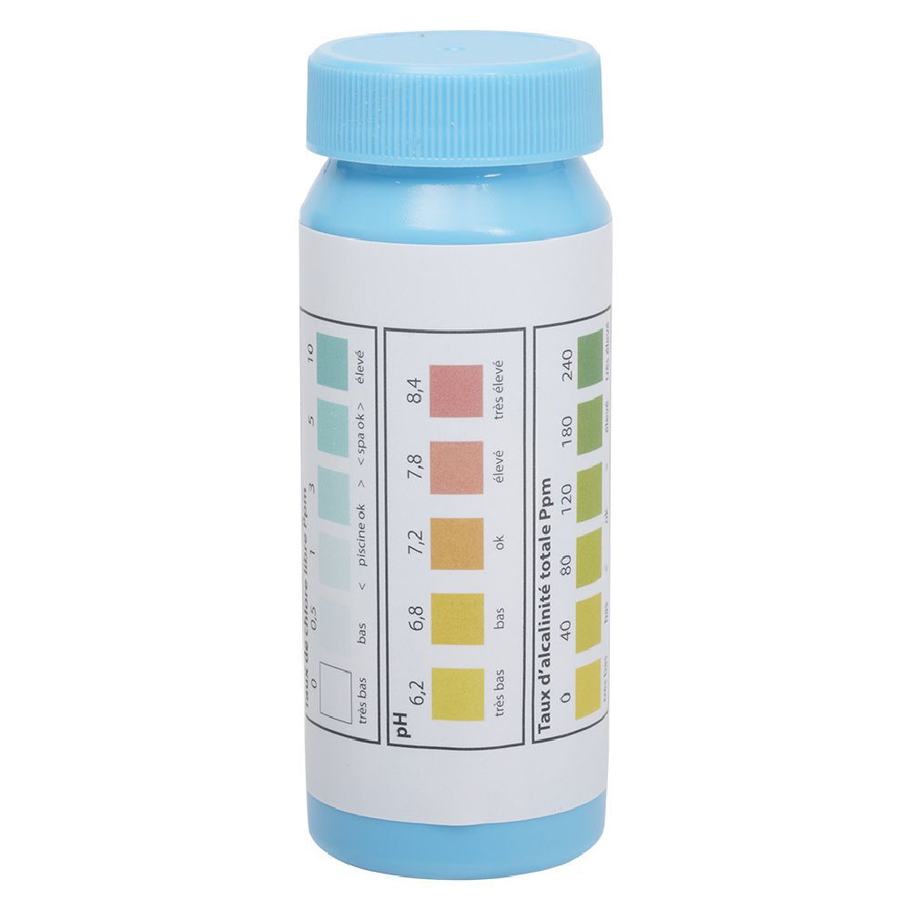 Kit analyse pour piscine 50 bandelettes 3 en 1