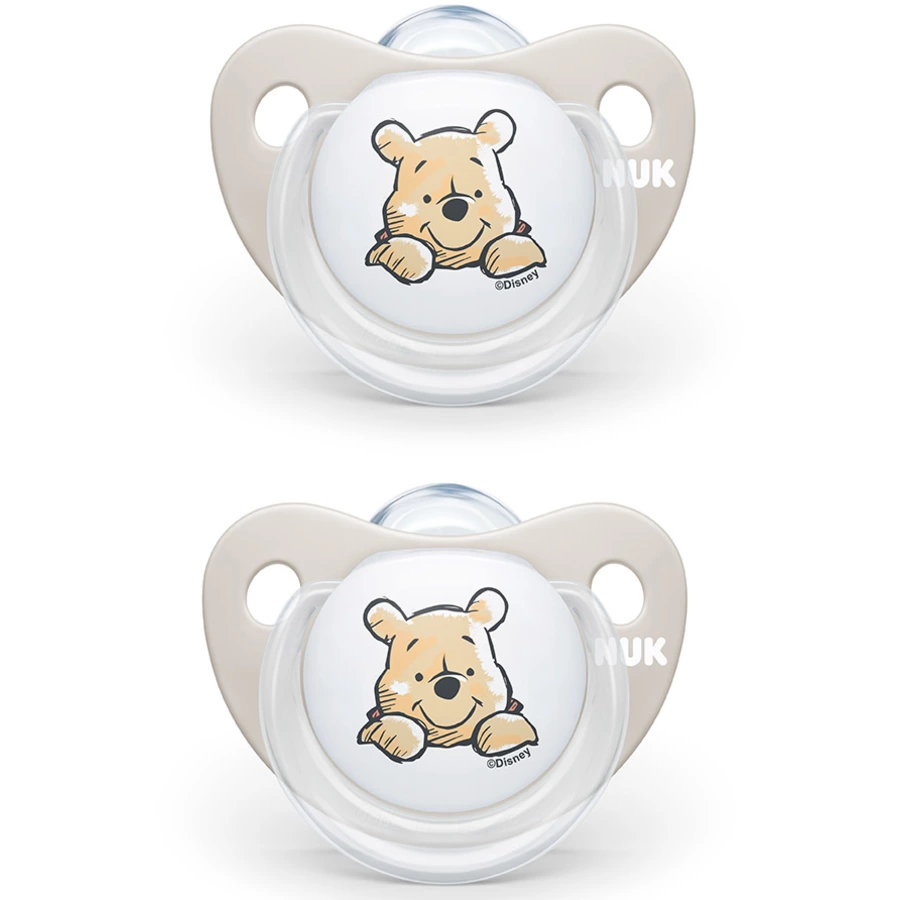 NUK Schnuller Trendline  Winnie Puuh Gr. 1 ab der Geburt 4 Stück
