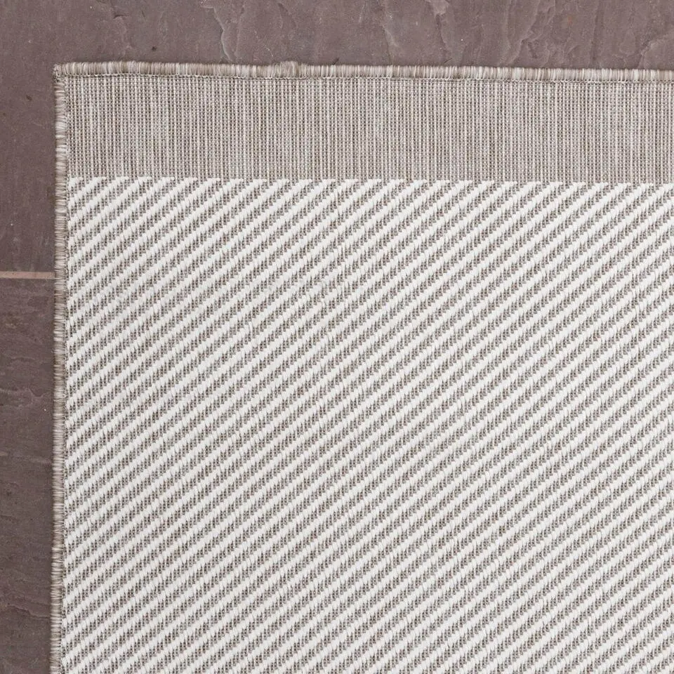 Eva Interior Buitenkleed Border Naturel/wit - 230 x 160 cm