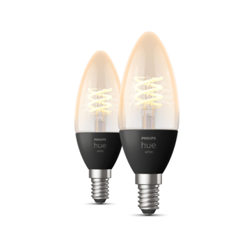 Philips Hue white LED filament E14 kaars 2pack