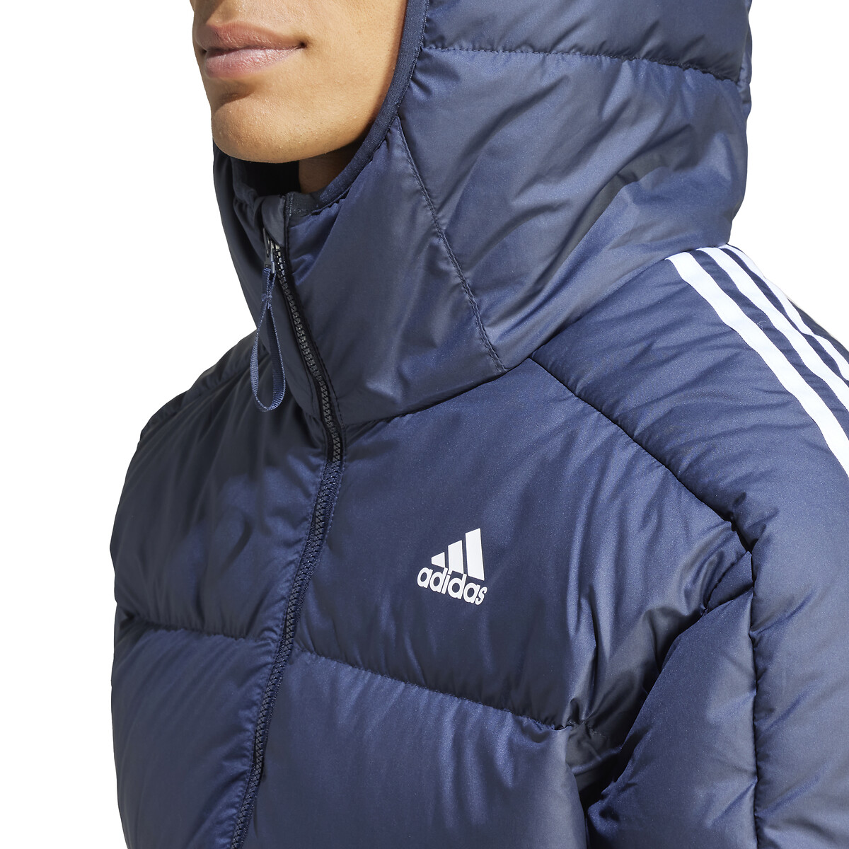 adidas Performance<br>Jaqueta de plumas de espessura média com capuz Essentials