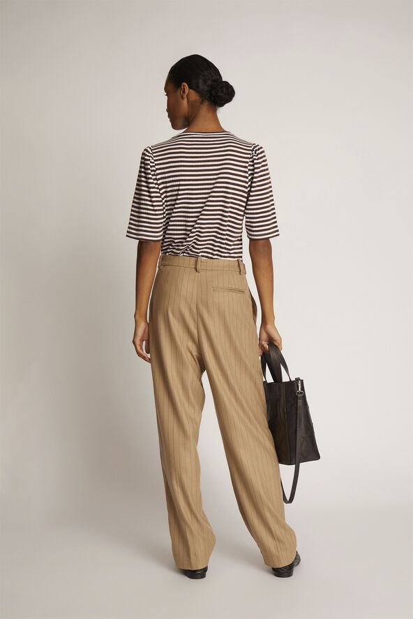 MUNTHE JIKOLAZ Organic Cotton T-Shirt Mocca