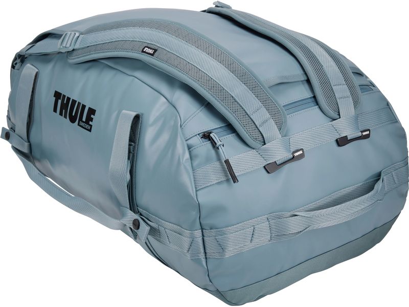 Thule Duffle Bag Chasm 70 l, Pond Gray Reisetasche und Rucksack in einem