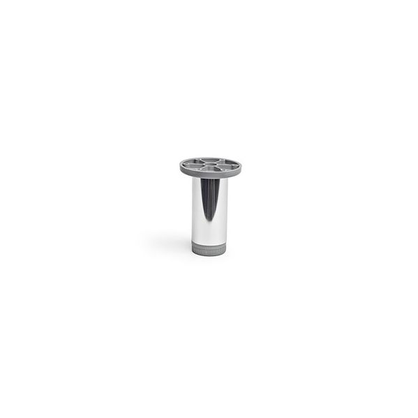 Rei Pé Regulável Aluminio Redondo Cor: Cromado Brilhante - 1160440088