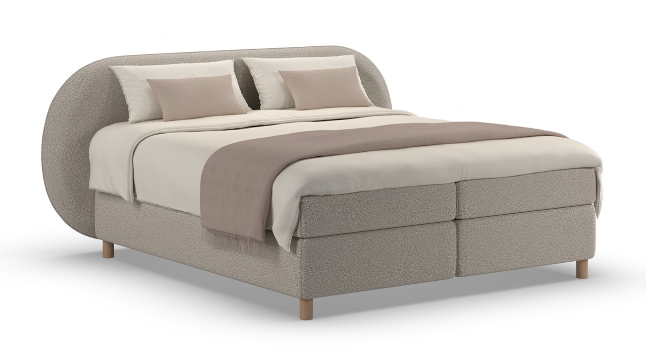 Boxspring Flow - Wool look natural