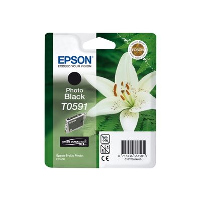Epson T0591 Orchidée - noir photo - cartouche d'encre originale