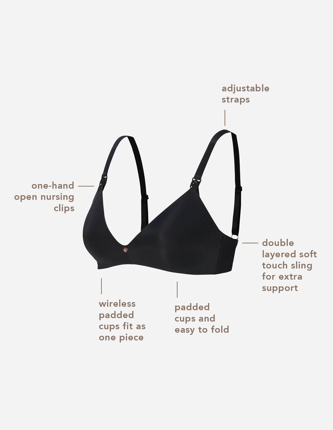 Noppies Maternity Naadloze voedingsbh Wireless Micro nursing bra - Black