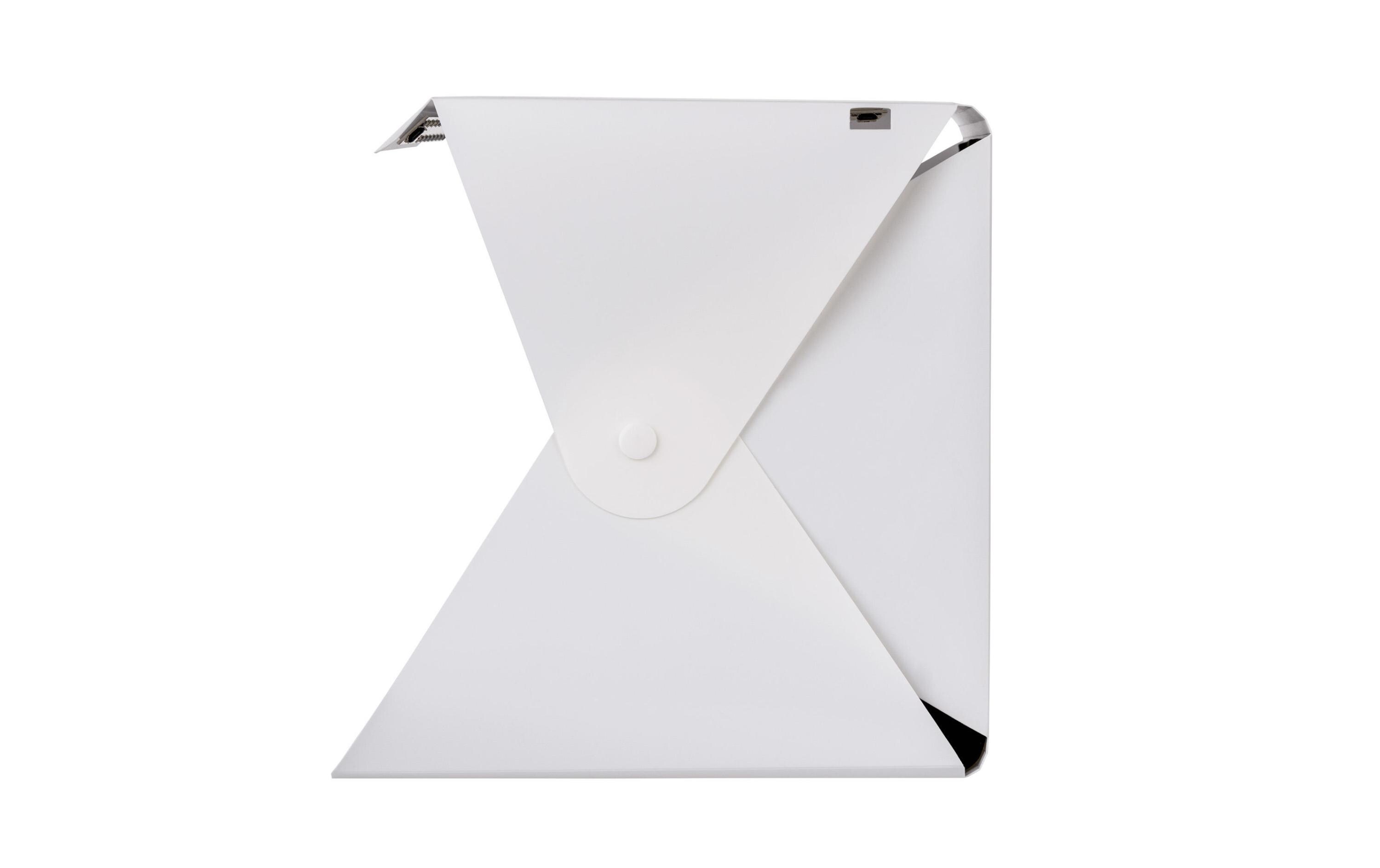 Aufnahmebox mini ML-2020Faltbare, stabile DÖRR Licht Box für eine schattenfreie Ausleuchtung z.B. bei der Produktfotograﬁe