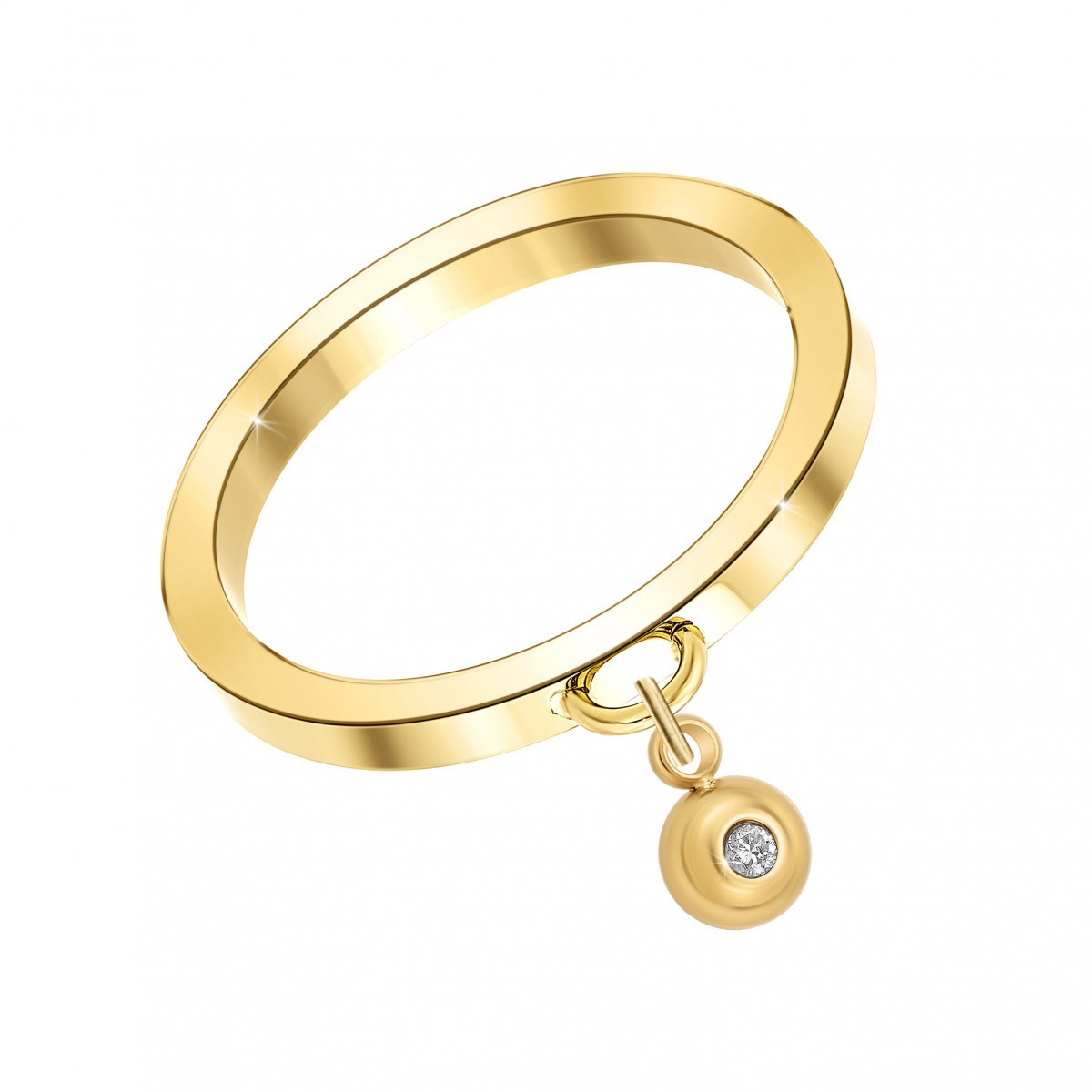 Bague SC Bohème ornée d'un véritable diamant blanc