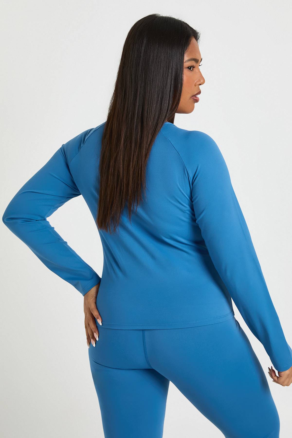 boohoo Haut Grande Taille à Manches Longues Super Doux avec Détails de Coutures