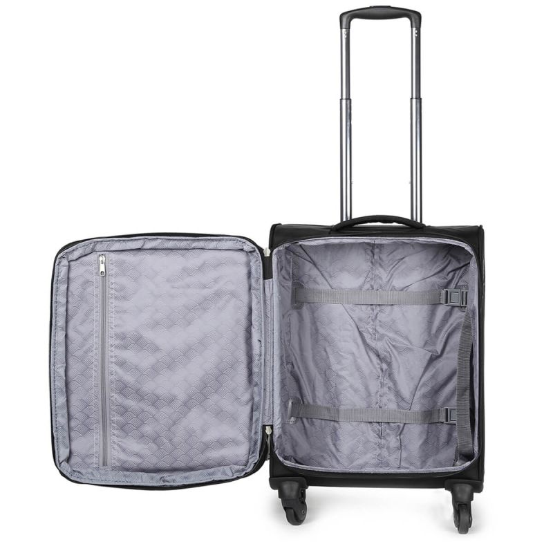 Valise cabine souple Origami Extensible 54 cm Black