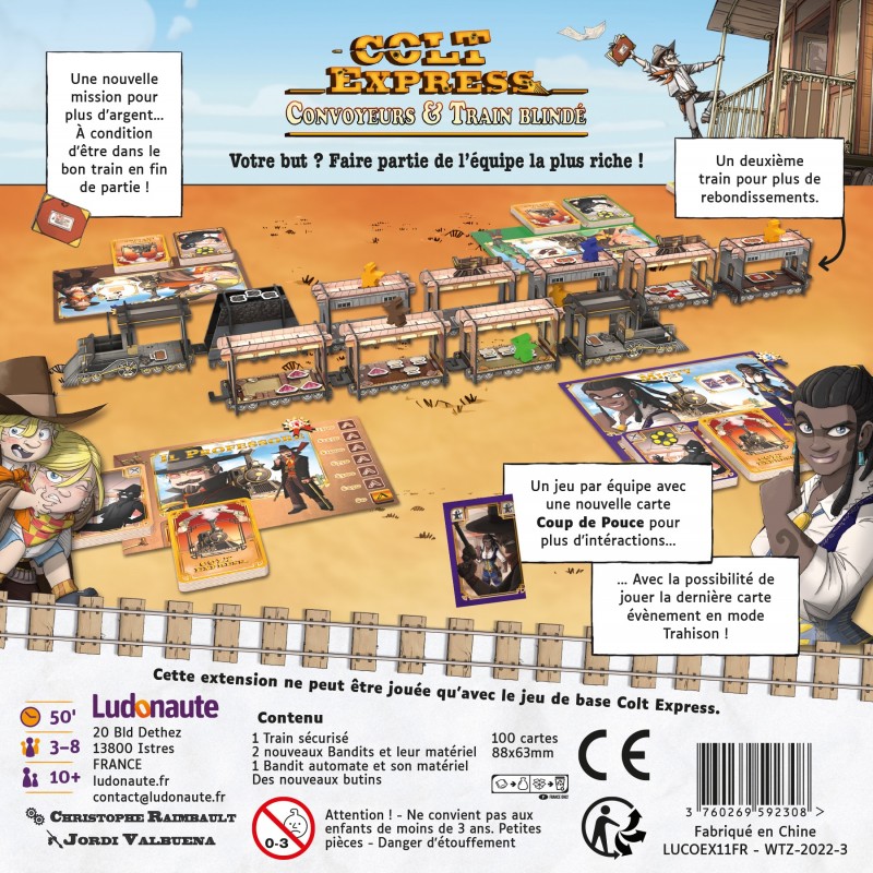 Colt Express : Extension Convoyeurs & Train blindé