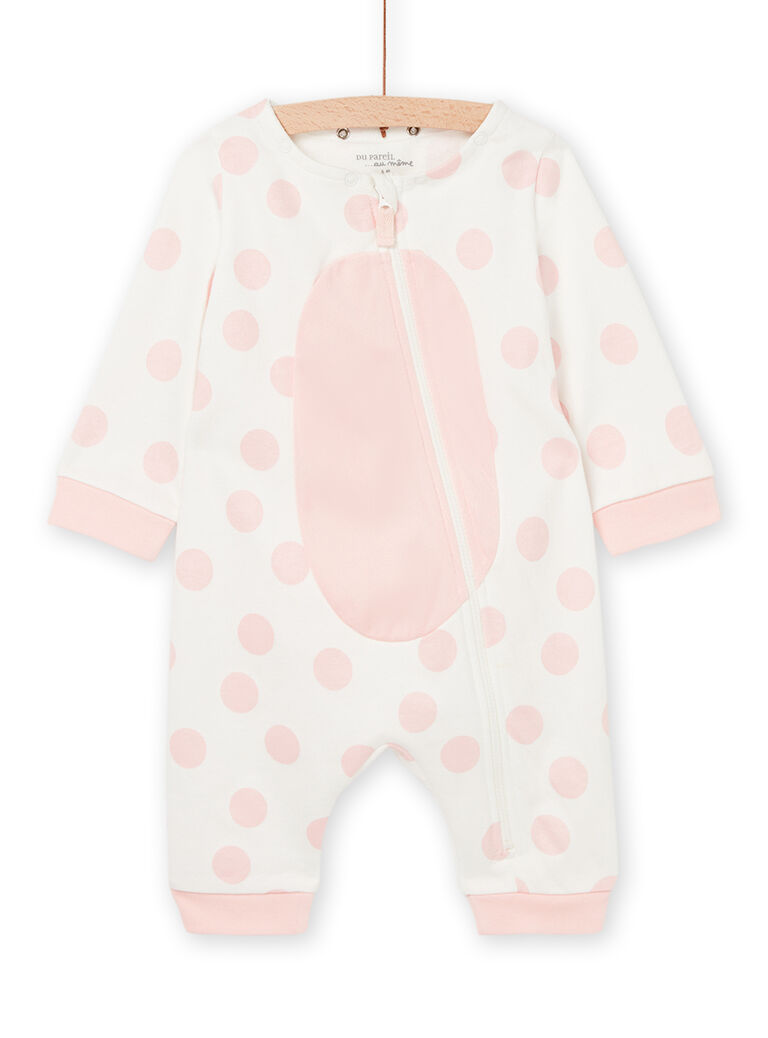 Surpyjama à capuche amovible à imprimé à pois