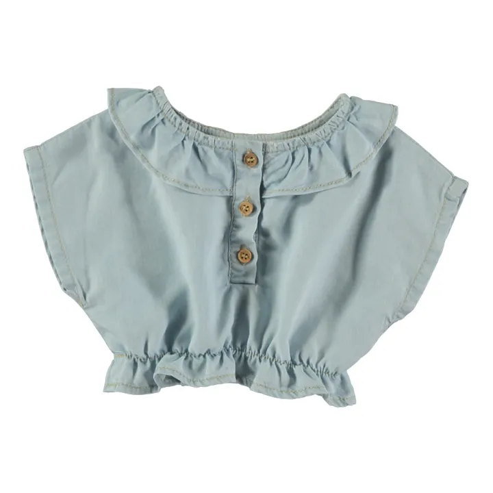 Tocoto Vintage Blouse Lyocell | Bleu ciel