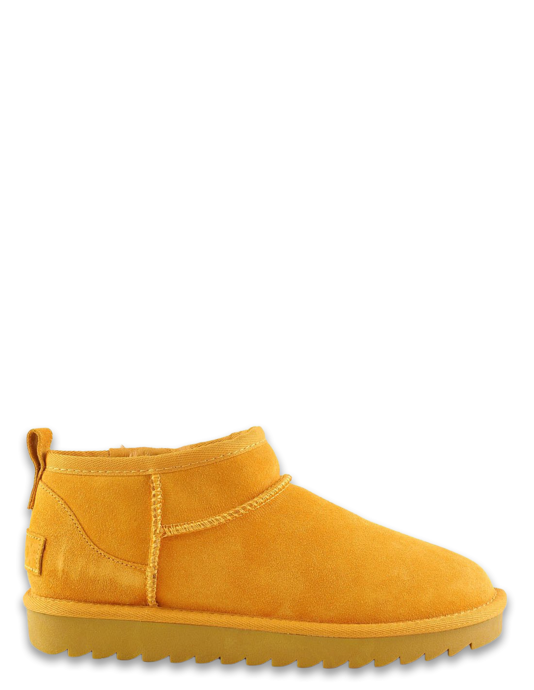 colors of california Boots Femme short winter in suede Jaune
