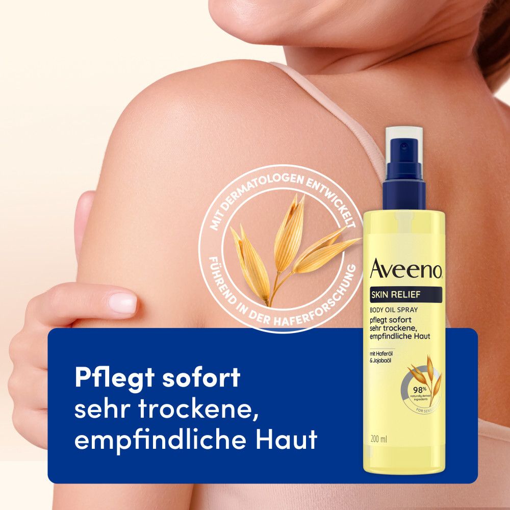 Aveeno® Skin Relief Körperöl-Spray mit Haferöl & Jojobaöl für trockene Haut