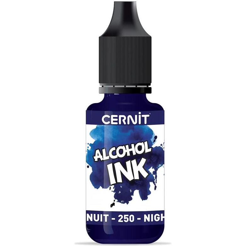 Cernit encre à l'alcool 20 ml Bleu nuit - Bleu nuit