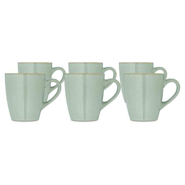 Blokker mok Lima - lichtblauw - 330ml - 6 stuks