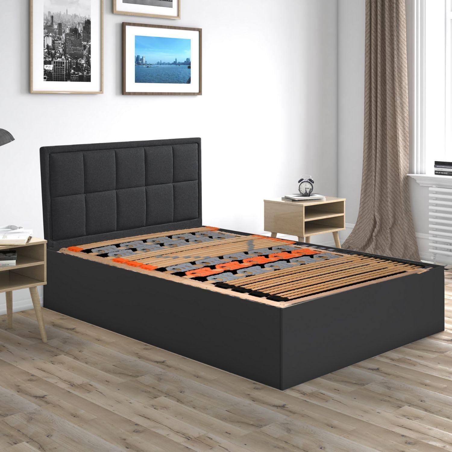 7-Zonen-Federholzleisten-Tellerlattenrost KombiFlex 140 x 200 cm hochflexible Teller für optimale Körperanpassung am Bett, Lattenrahmen Made in EU - Lattenrost starr