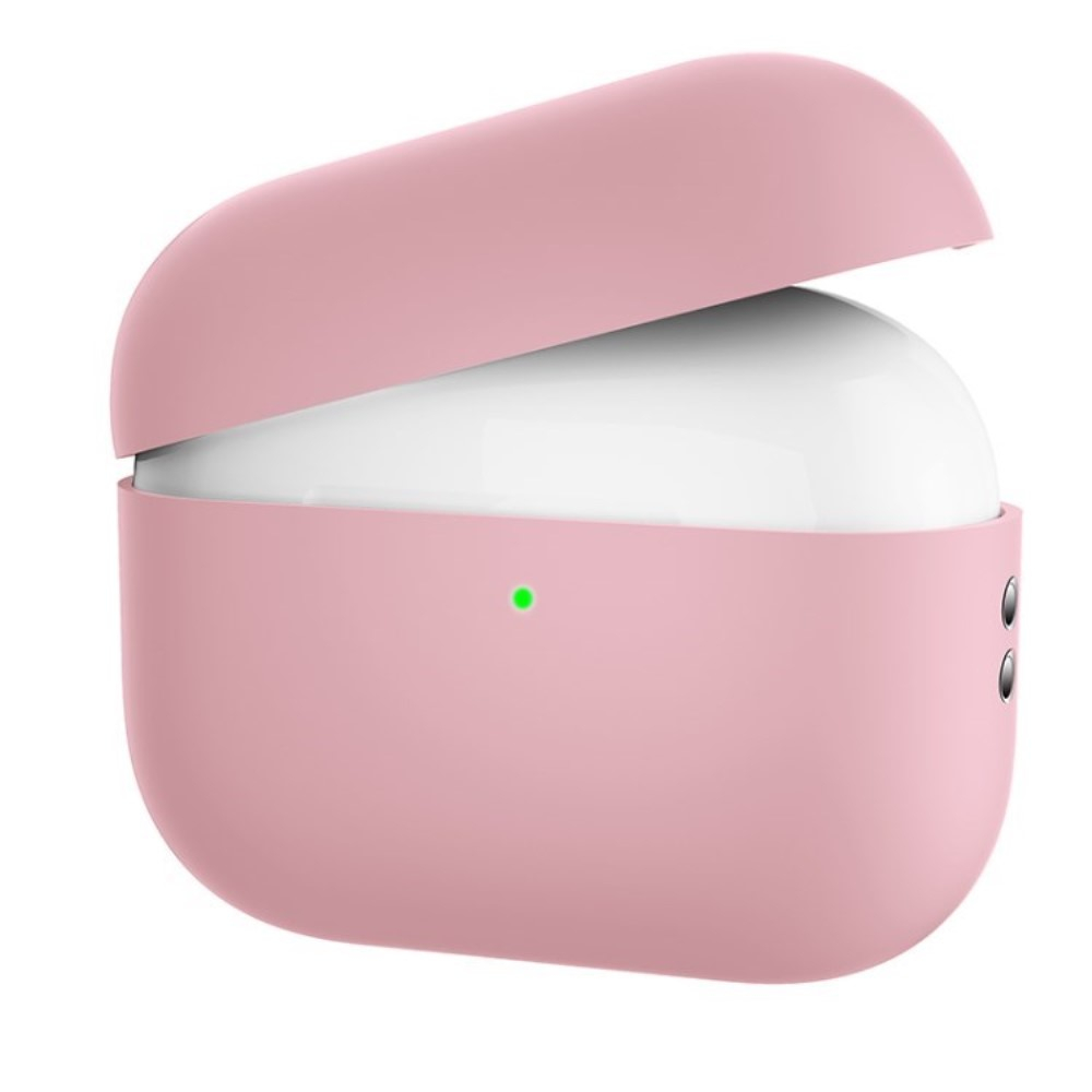 AirPods Pro 2 / AirPods Pro Silikon Case Schutzhülle Abdeckung - Rosa (Matt)
