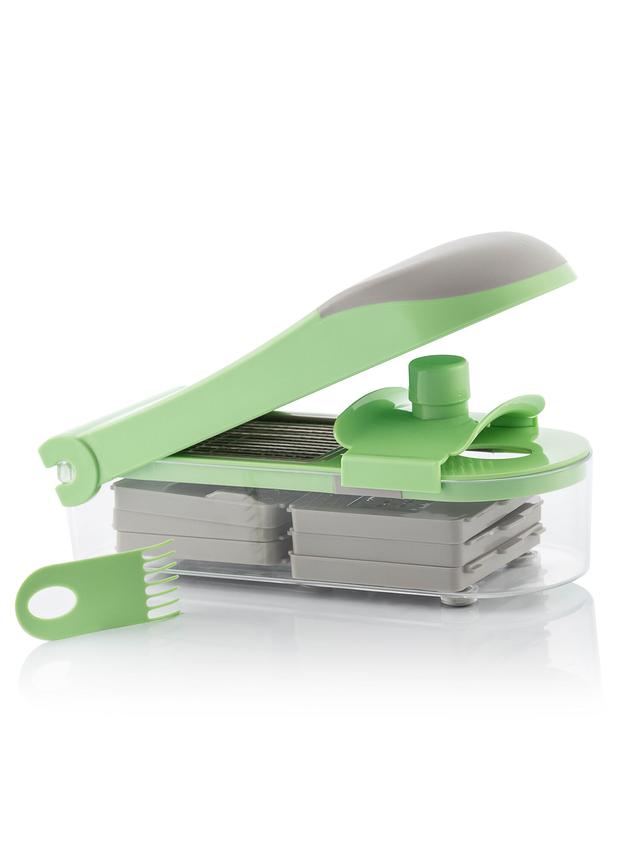 Gemüseschneider & Reibe, 7-in-1 – vielseitig, kompakt, scharf