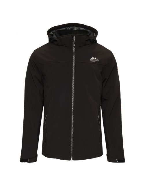 Nord Berg Padded Softshell Sjurd Heren Zwart - Vrijetijdskleding