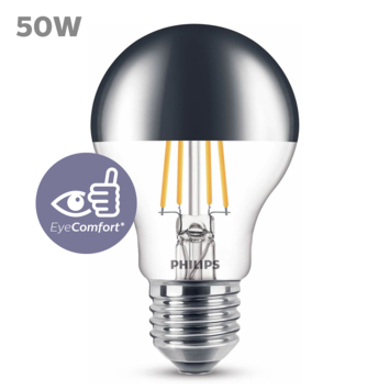 Philips LED peer E27 50W spiegel helder dimbaar