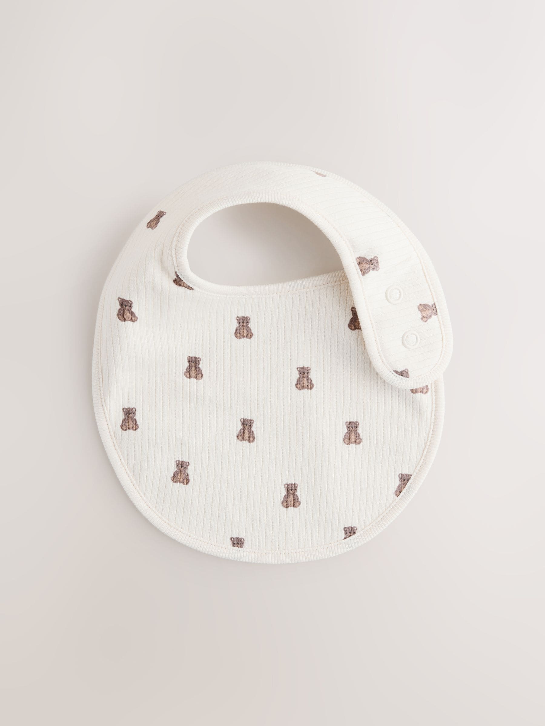 Bruin - Verpakking met 5 babyslabbetjes