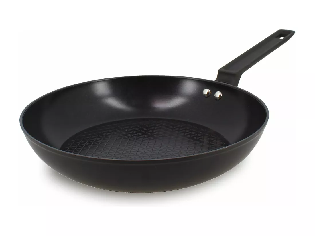 Menastyl - Poele First 26cm En Aluminium Noir Induction
