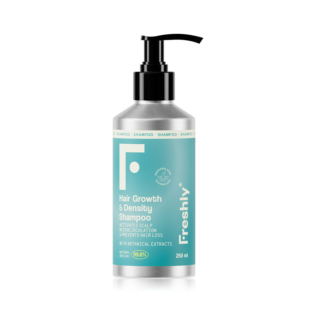 FRESHLY  Shampoo Antiqueda. 99% Natural - Hair Growth & Density Shampoo - 250ml