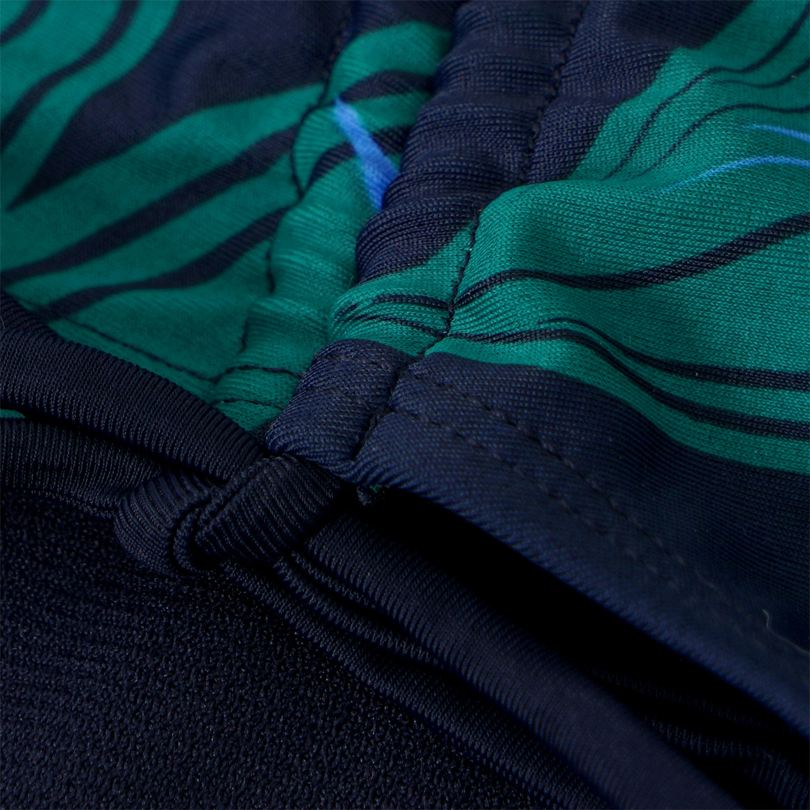 Gina Benotti Damen Bikinipanty mit Palmenblätter allover nachtblau / dunkelgrün / blau