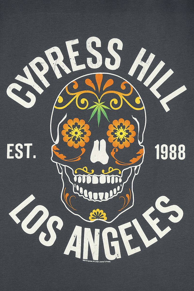 Amplified Collection - Floral Skull | Cypress Hill T-Shirt Manches courtes