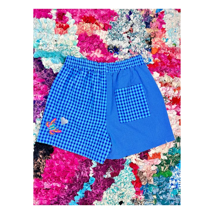 Susanna Blu Short Newport Palmier | Bleu électrique