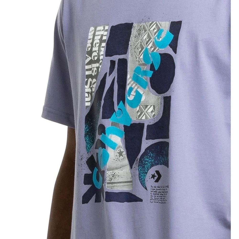 Converse T-shirt Mauve Homme Converse Vintage