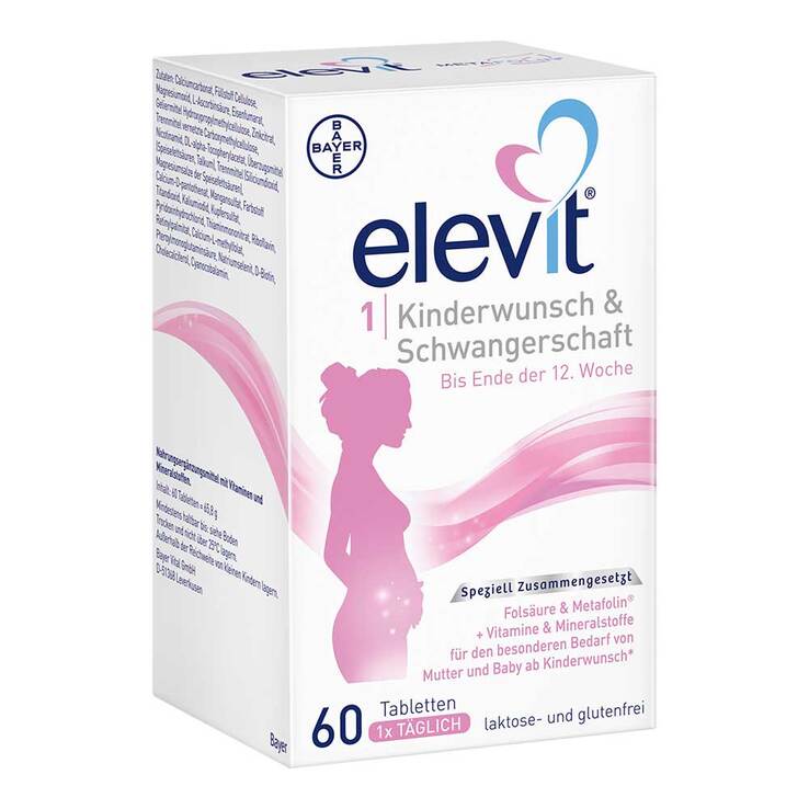 Elevit 1 Kinderwunsch & Schwangerschaft Tabletten, 1X60 St