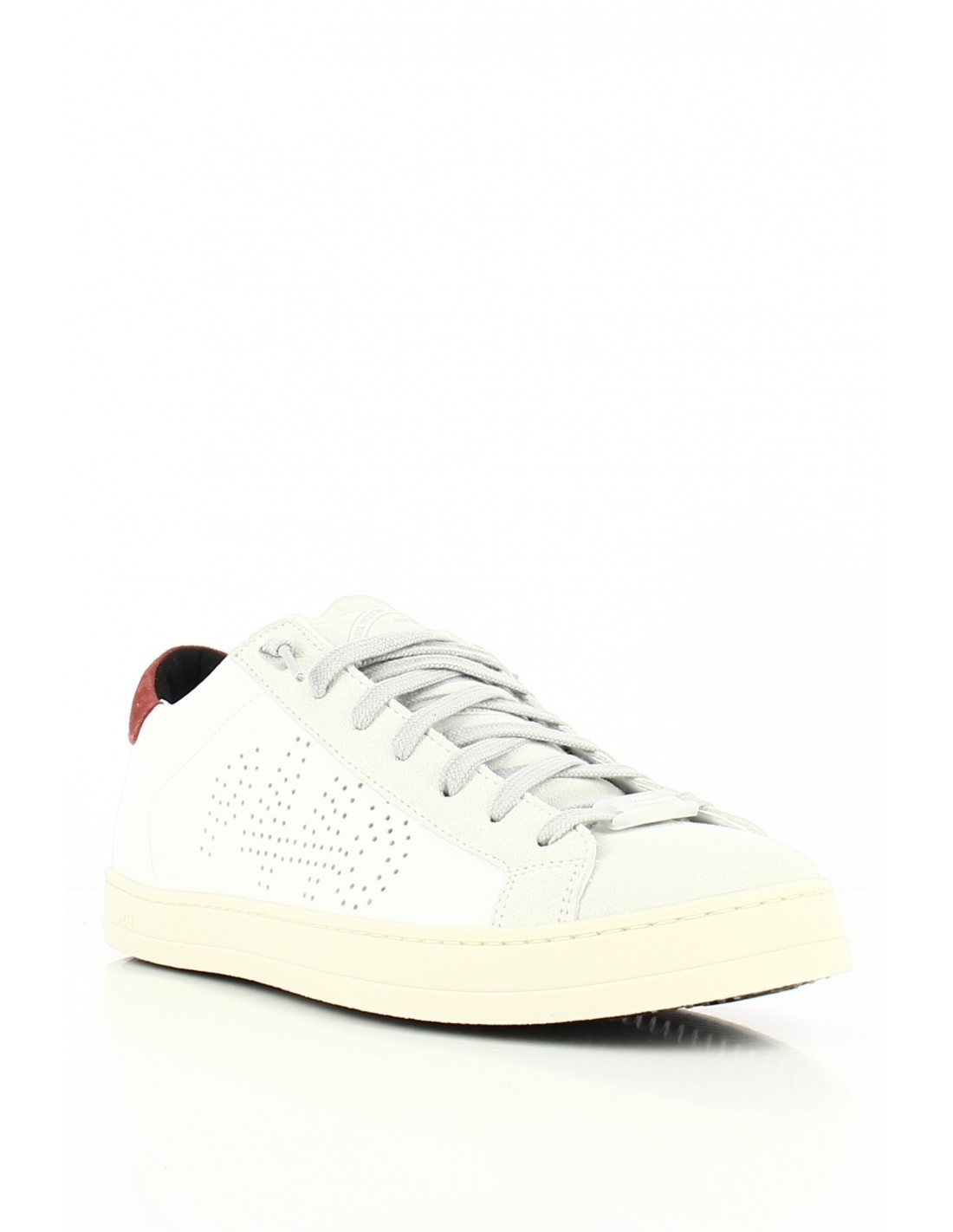 p448 Baskets de ville Homme corjohn blanc/rouge