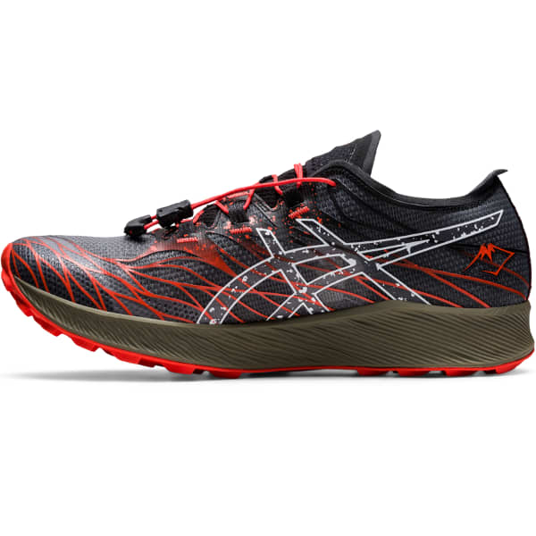 Chaussure trail ASICS FUJISPEED BLACK/CHERRY TOMATO