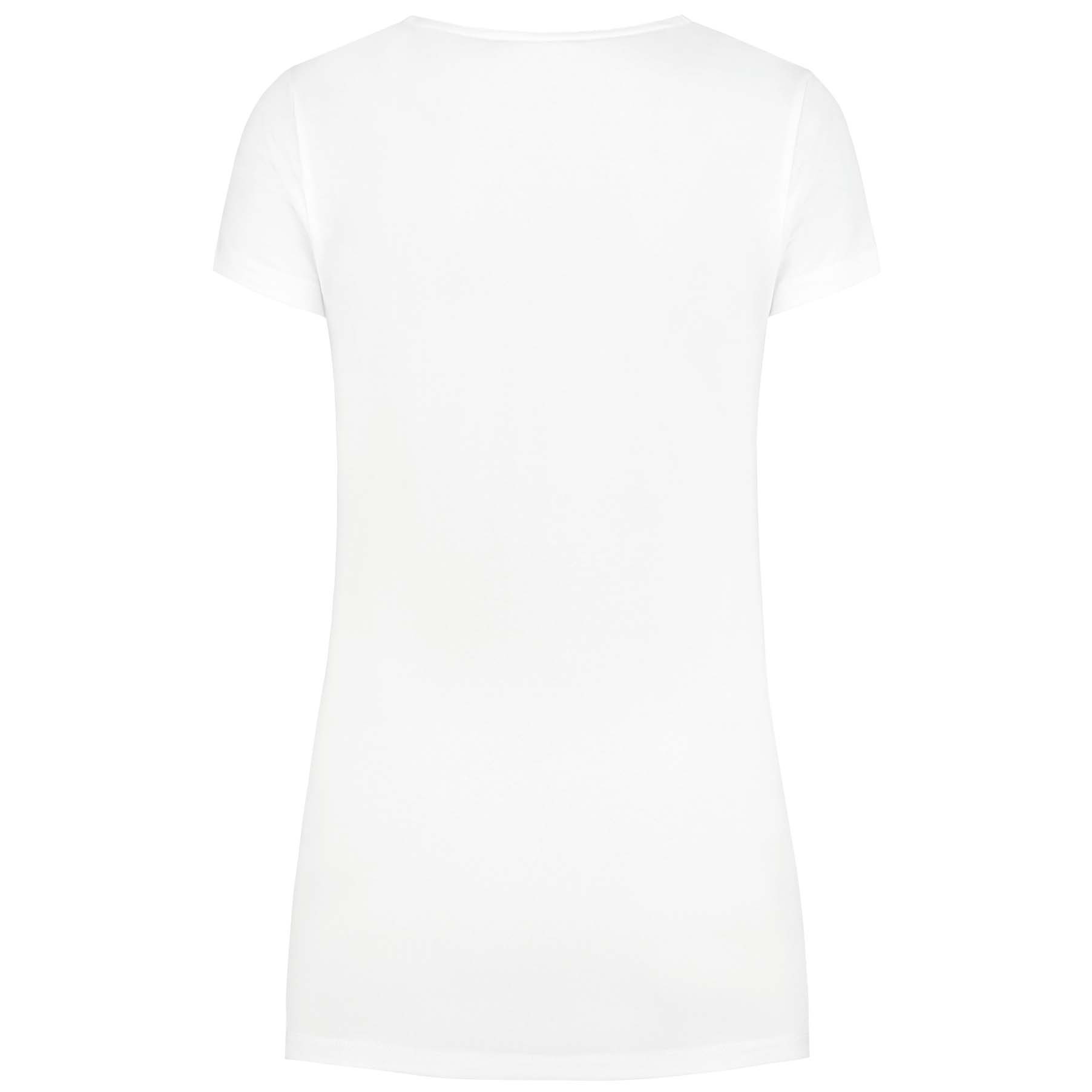 Prénatal zwangerschaps T-shirt korte mouwen effen wit
