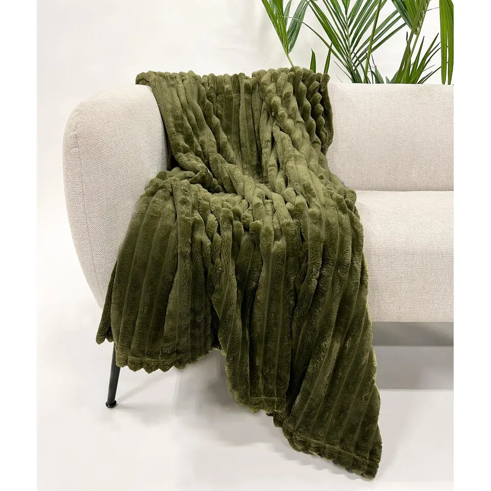 Plaid Ricky - Military Olive - 150x200 cm