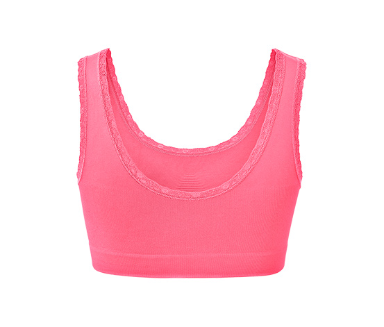 Seamless-Bustier, pink