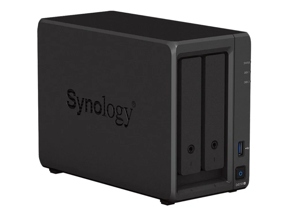 Synology Disk Station DS723  - NAS-server - 2 bays - RAID 0, 1, JBOD - RAM 2 GB - Gigabit Ethernet - iSCSI support